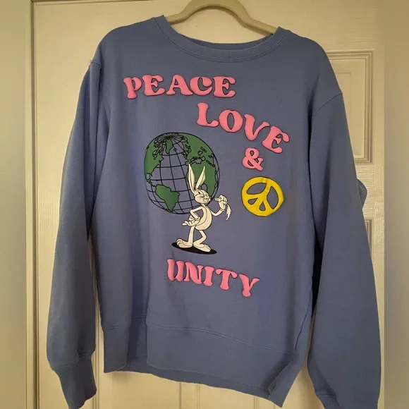 Warner Shirts Looney Tunes Bugs Bunny Mens Sweatshirt